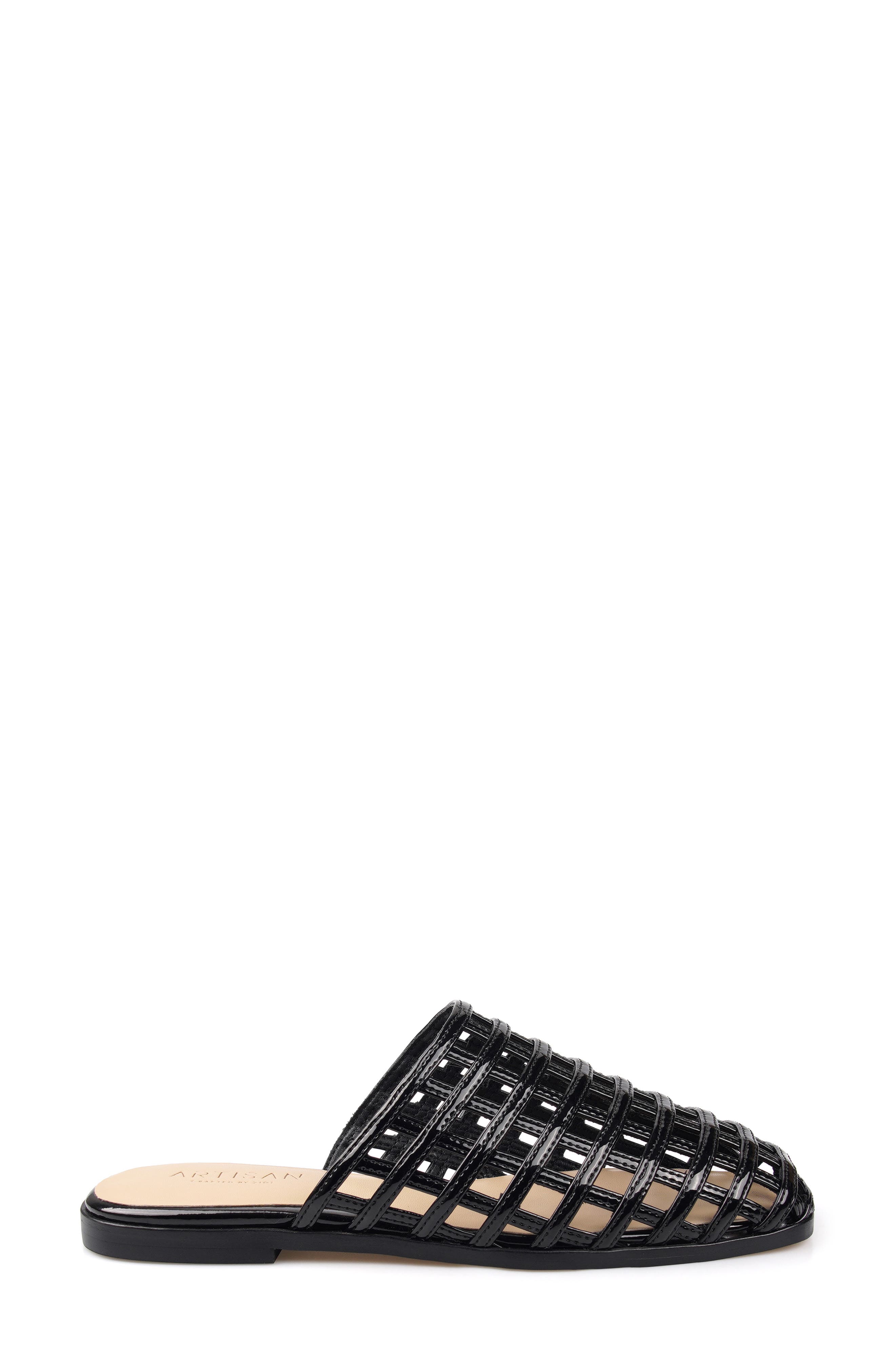 Shiraz Faux Leather Mule, Alternate, color, BLACK LEATHER