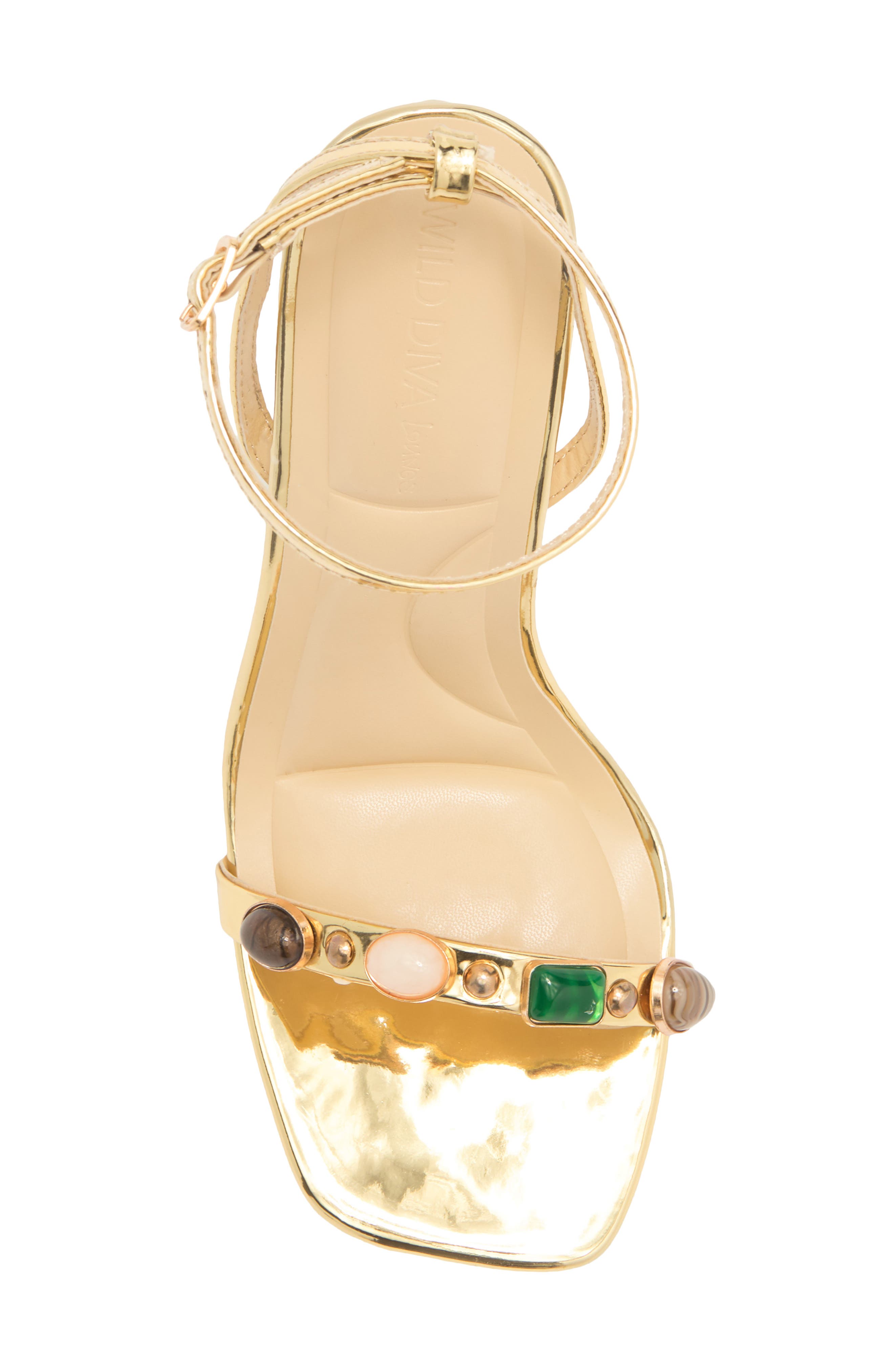 Narala Ankle Strap Sandal, Alternate, color, GOLD