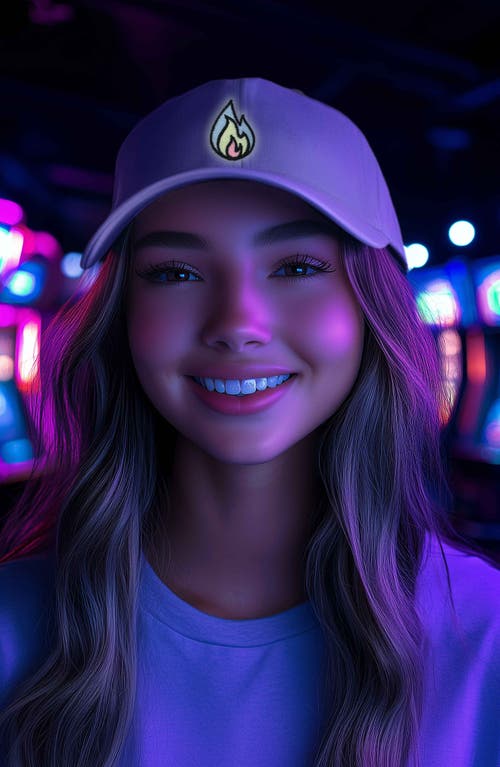 Dalix Fire Dad Hat In Lavender
