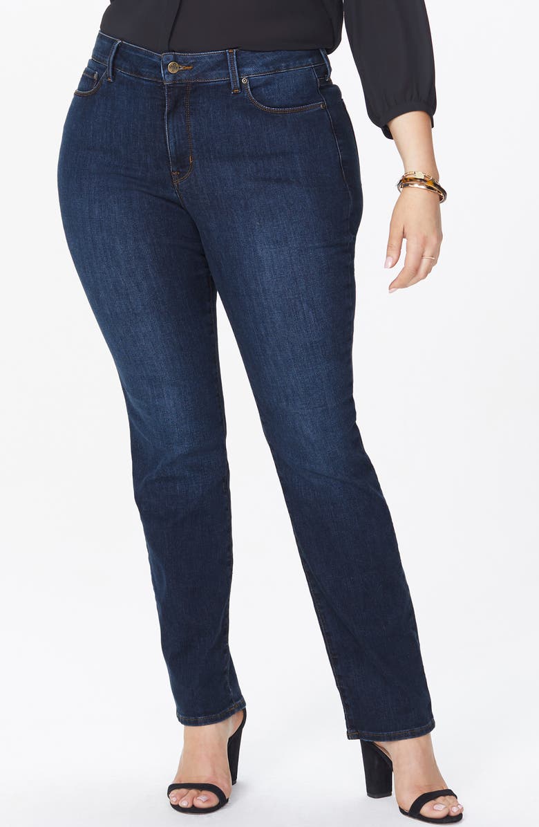 NYDJ Marilyn Straight Leg Jeans, Alternate, color, Quinn