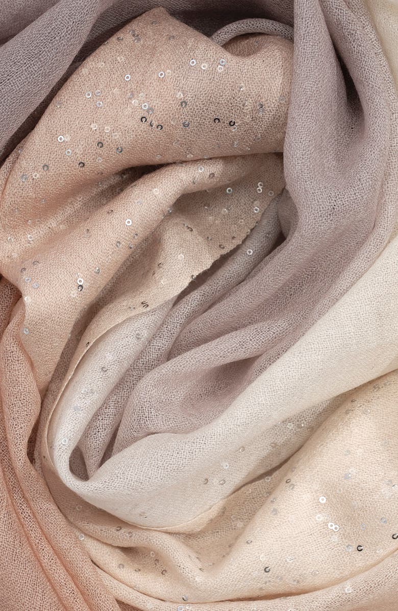 Echo Ombre Sequin Wrap, Alternate, color, Chai