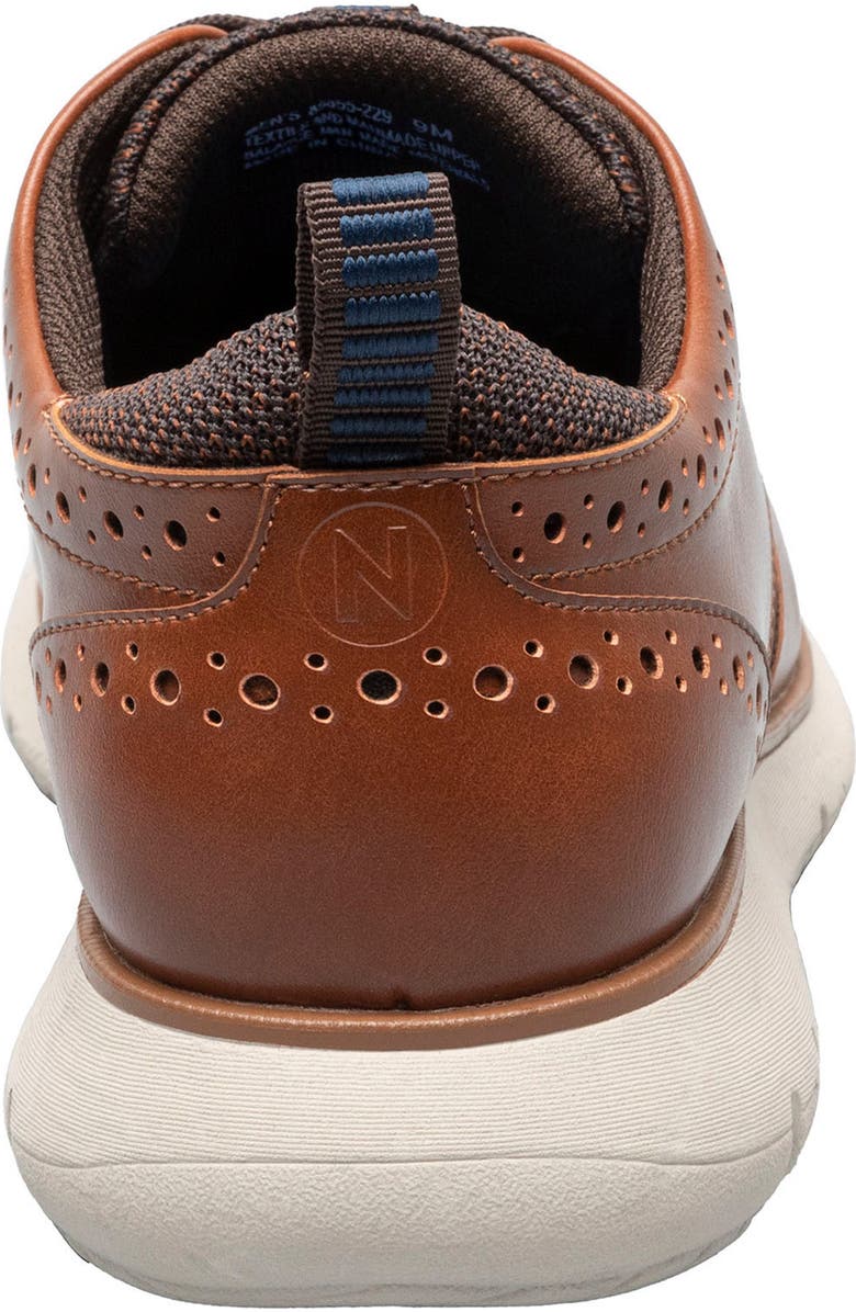 NUNN BUSH Stance Wingtip Derby - Wide Width Available, Alternate, color, Cognac Multi
