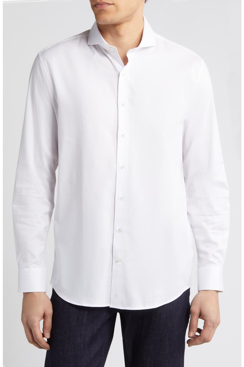 Boswell Button-Up Shirt, Main, color, WHITE
