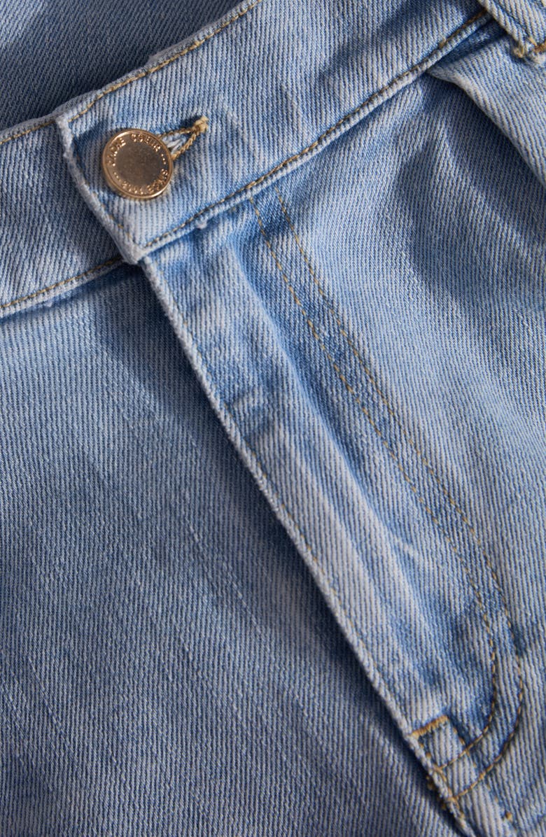 Cache Coeur Donna Denim Maternity Shorts, Alternate, color, Light Blue