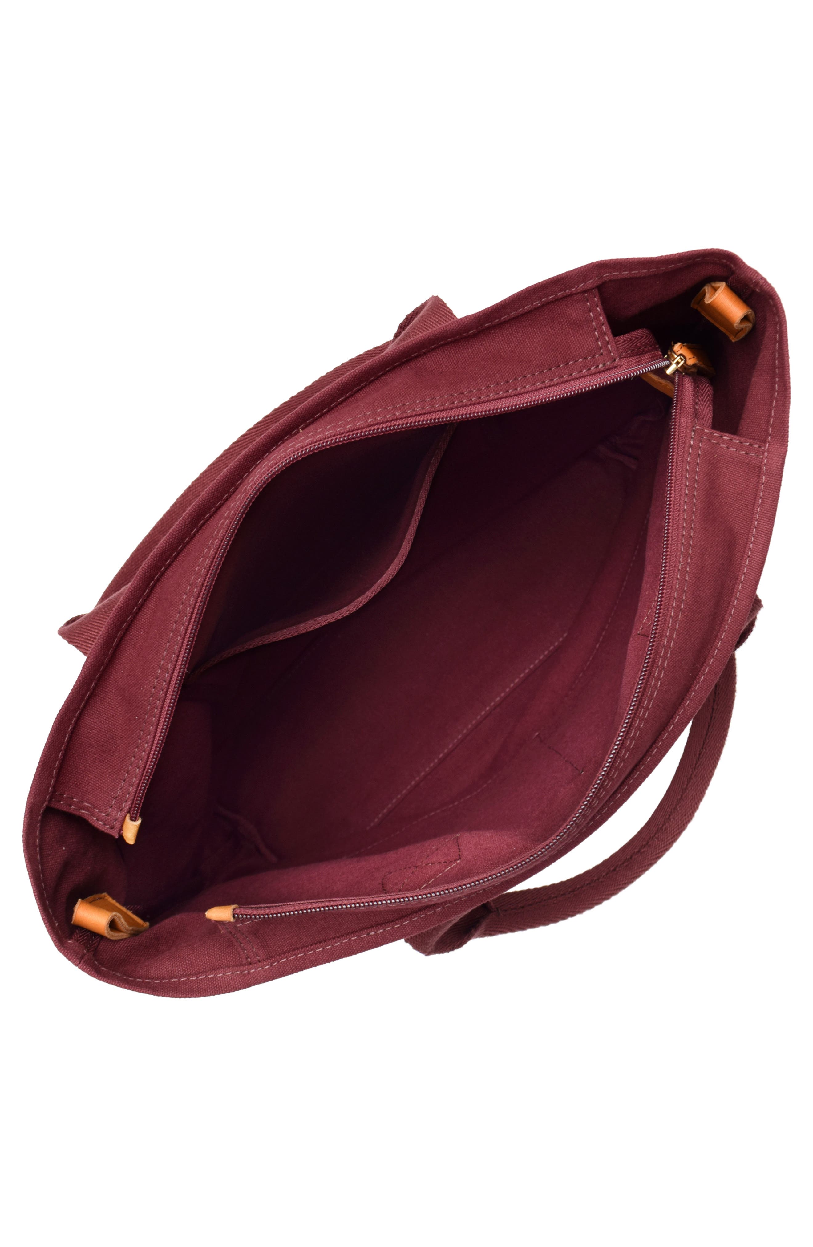 Ayla Canvas Tote, Alternate, color, MALBEC