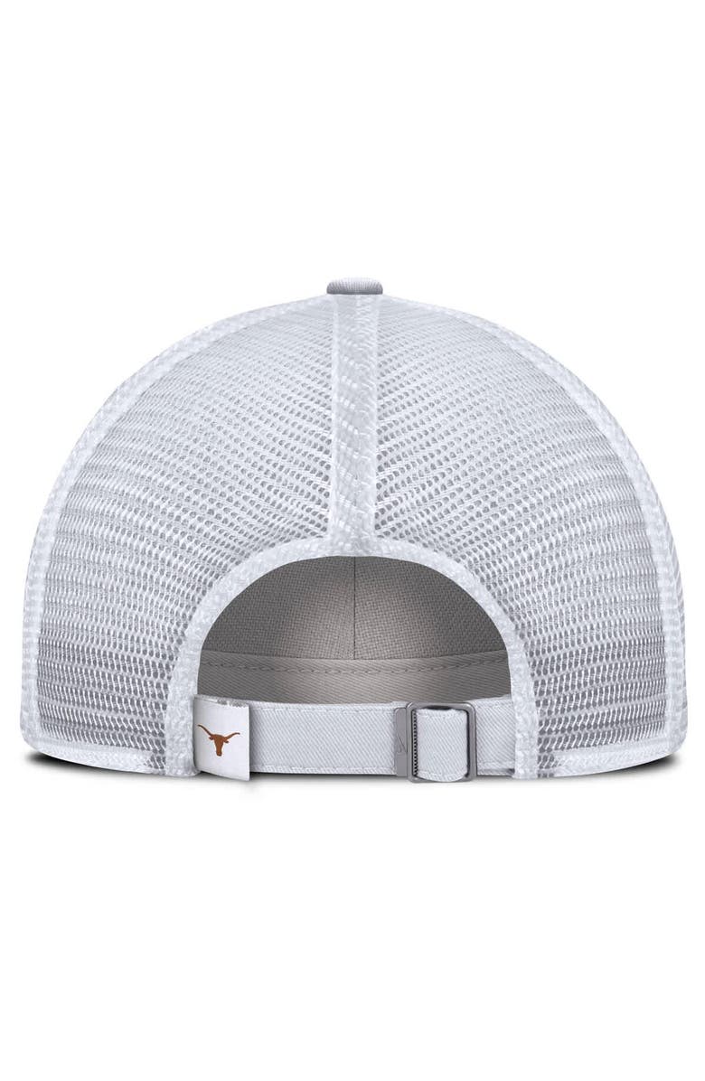 Nike Men's Nike White Texas Longhorns Club Campus Trucker Adjustable Hat, Alternate, color, White