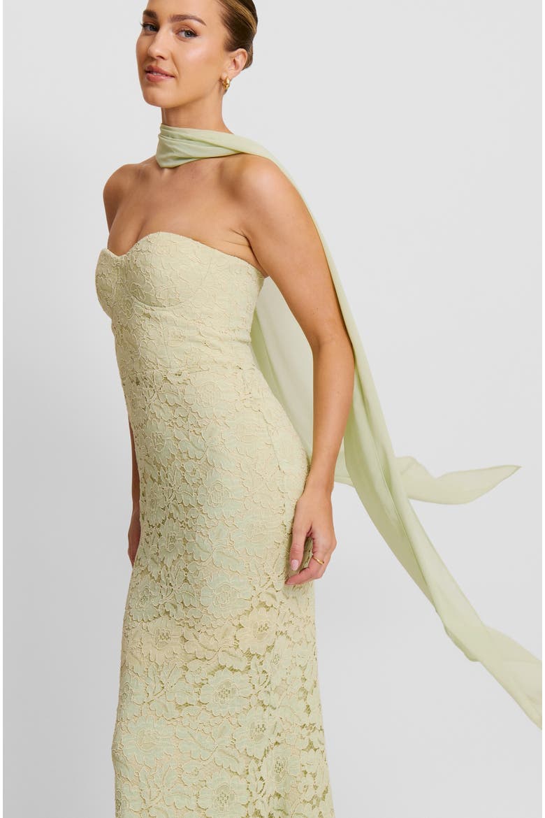 maxi dress with neck scarf Juliet Slinky Maxi Dress With Scarf / Black | MESHKI