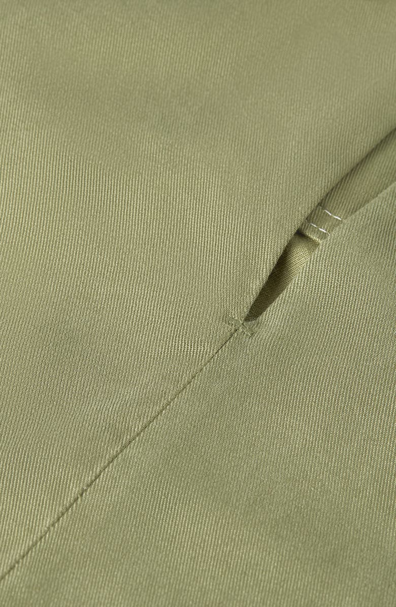 Scotch & Soda Belted Cotton Blend Utility Minidress, Alternate, color, Oil Green