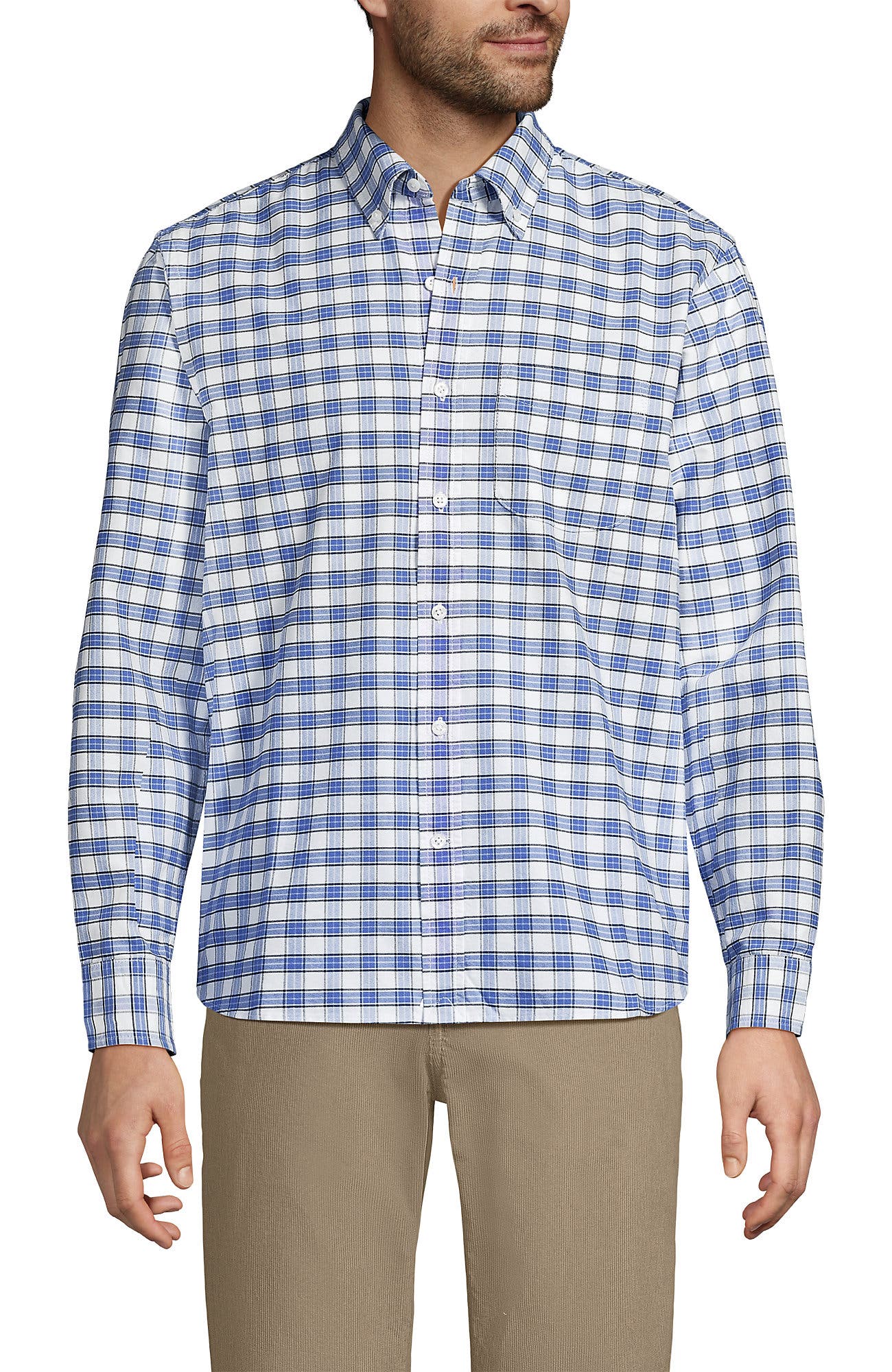 Clear Blue/White Plaid