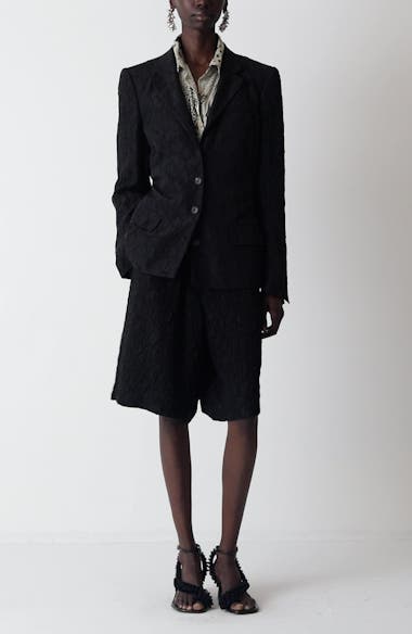 Dries Van Noten Billy Jacquard Belt Back Blazer | Nordstrom