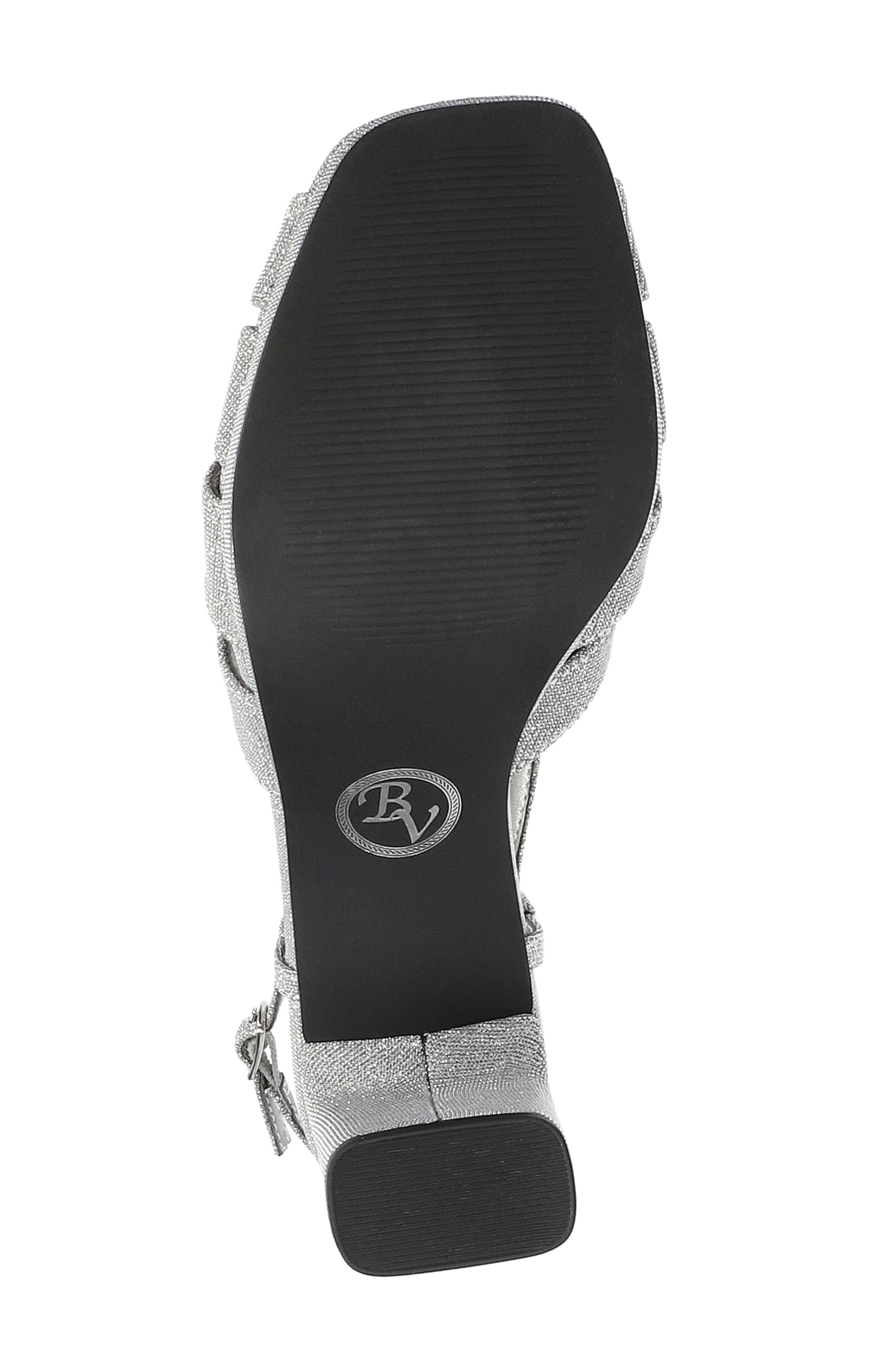 Chorus Slingback Platform Sandal, Alternate, color, SILVER-GLITTER