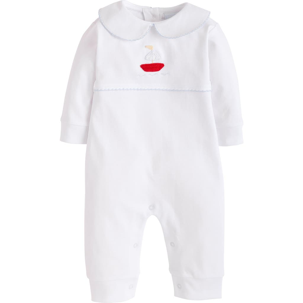 Little English Kids' Crochet Playsuit In Sailboat