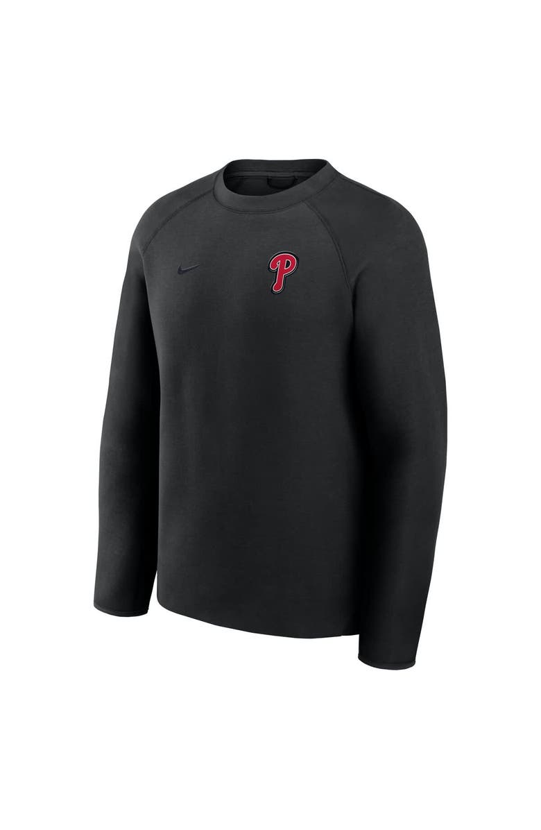 Nike Men's Nike Black Philadelphia Phillies Tech Fleece Raglan Sweatshirt, Alternate, color, Black