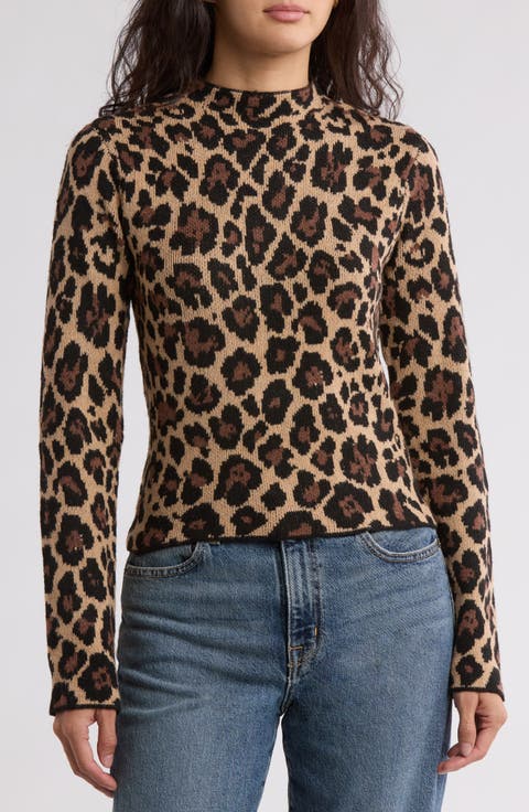 Whitta Animal Print Jacquard Sweater