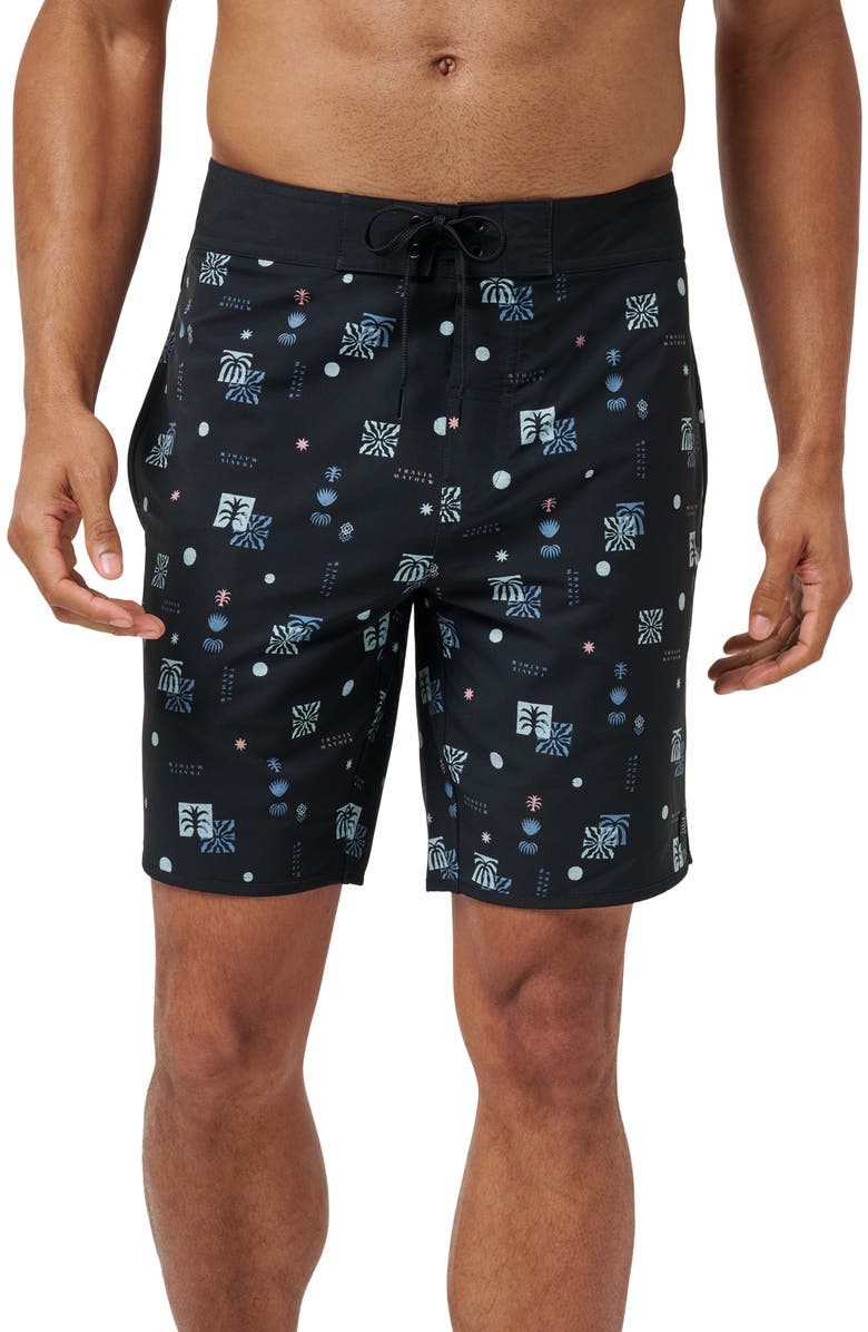 TravisMathew Quick Trip Board Shorts, Main, color, Black