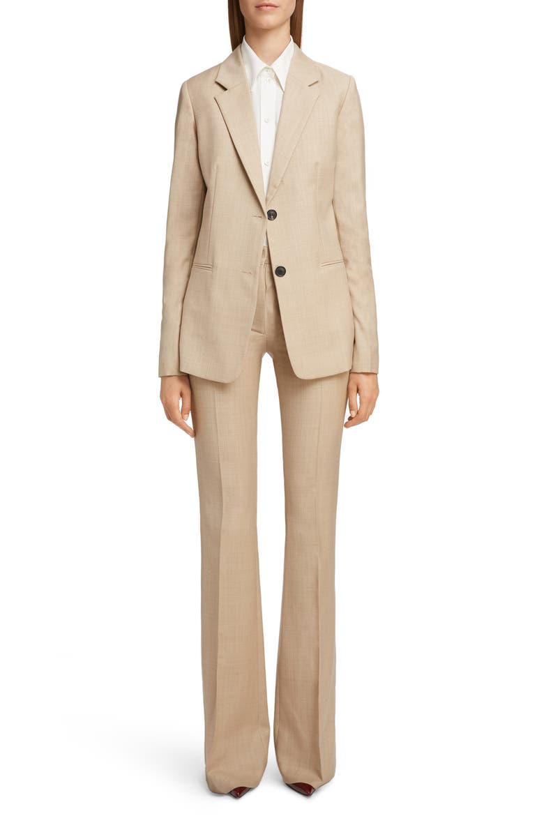 Wool Jacket, Alternate, color, LIGHT BEIGE-WHITE