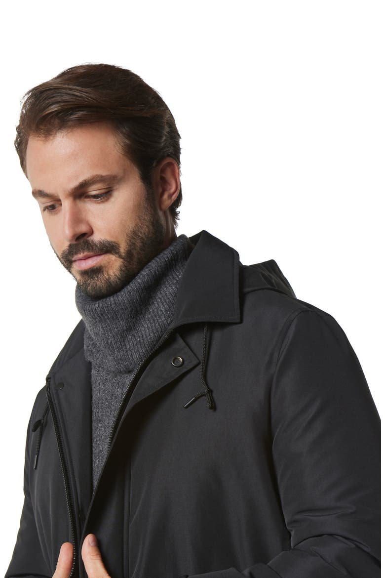 Merrimack Water Resistant Jacket with Removable Hood, Alternate, color, BLACK