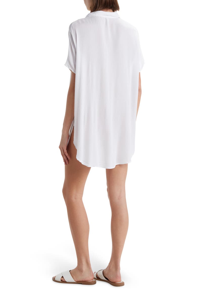 Cover-Up Shirtdress, Alternate, color, WHITE