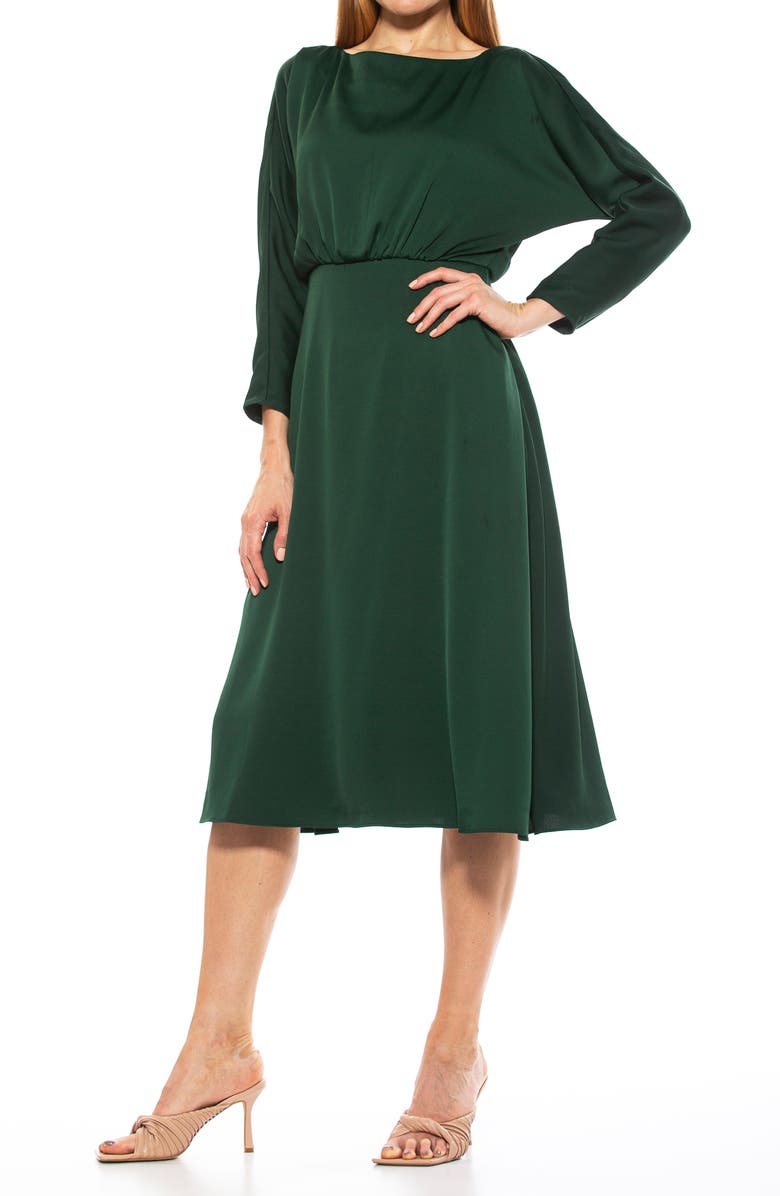 Alexia Admor Ellie Boatneck Dolman Fit And Flare Dress, Alternate, color,