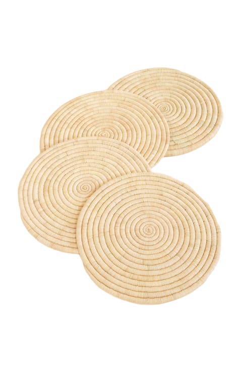 Natural Raffia Placemat - Set of 4