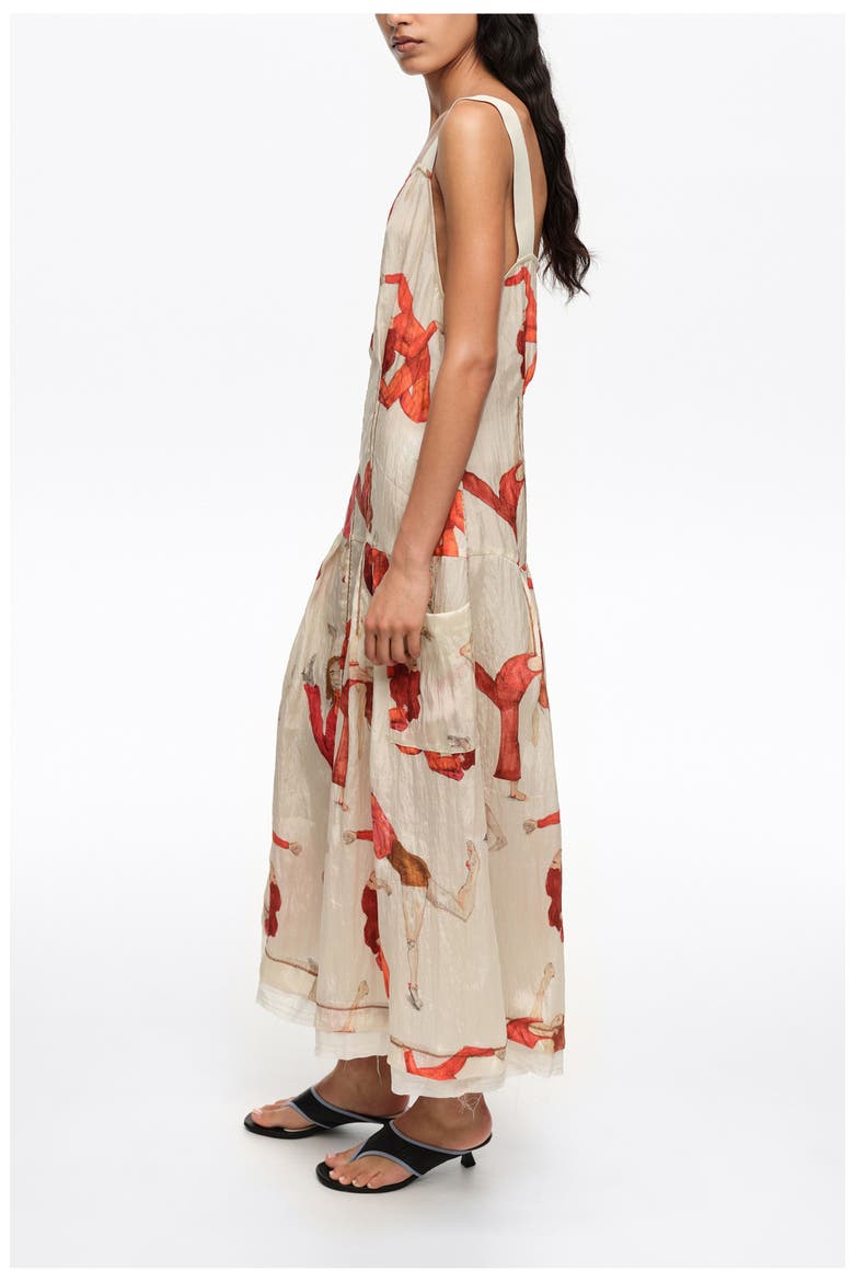 Dancers A-line strappy dress, Alternate, color, DANCERS