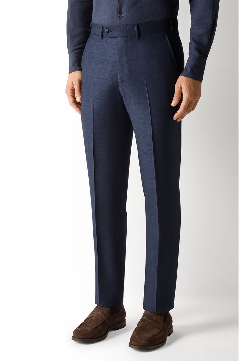 Trofeo Wool Suit, Alternate, color, BLUE
