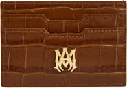 AMIRI Croc Embossed Leather Card Holder