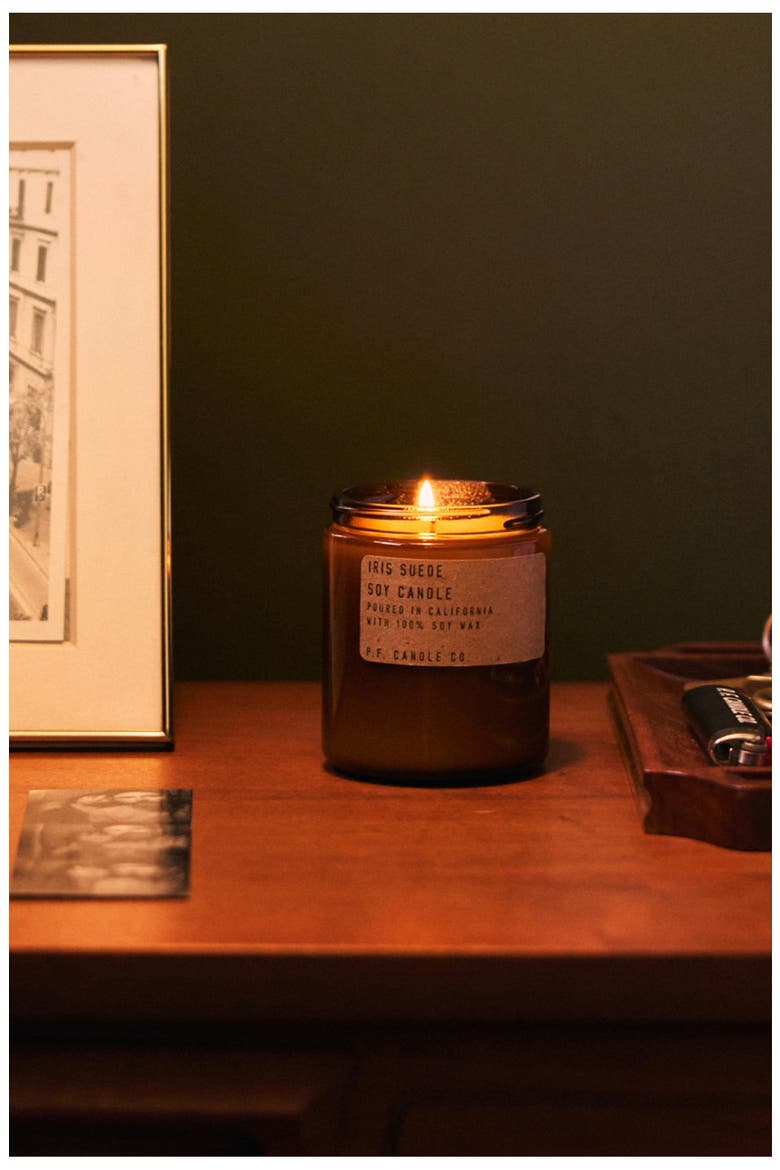 Soy Candle, Alternate, color, IRIS SUEDE