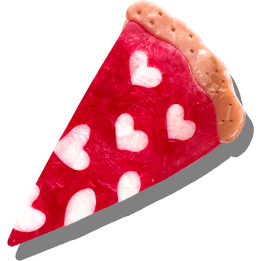 Solar Eclipse Pizza Slice Claw Clip In Red