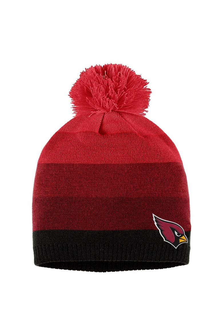 Women's WEAR by Erin Andrews Cardinal Arizona Cardinals Ombre Pom Knit Hat and Scarf Set, Alternate, color, Cardinal