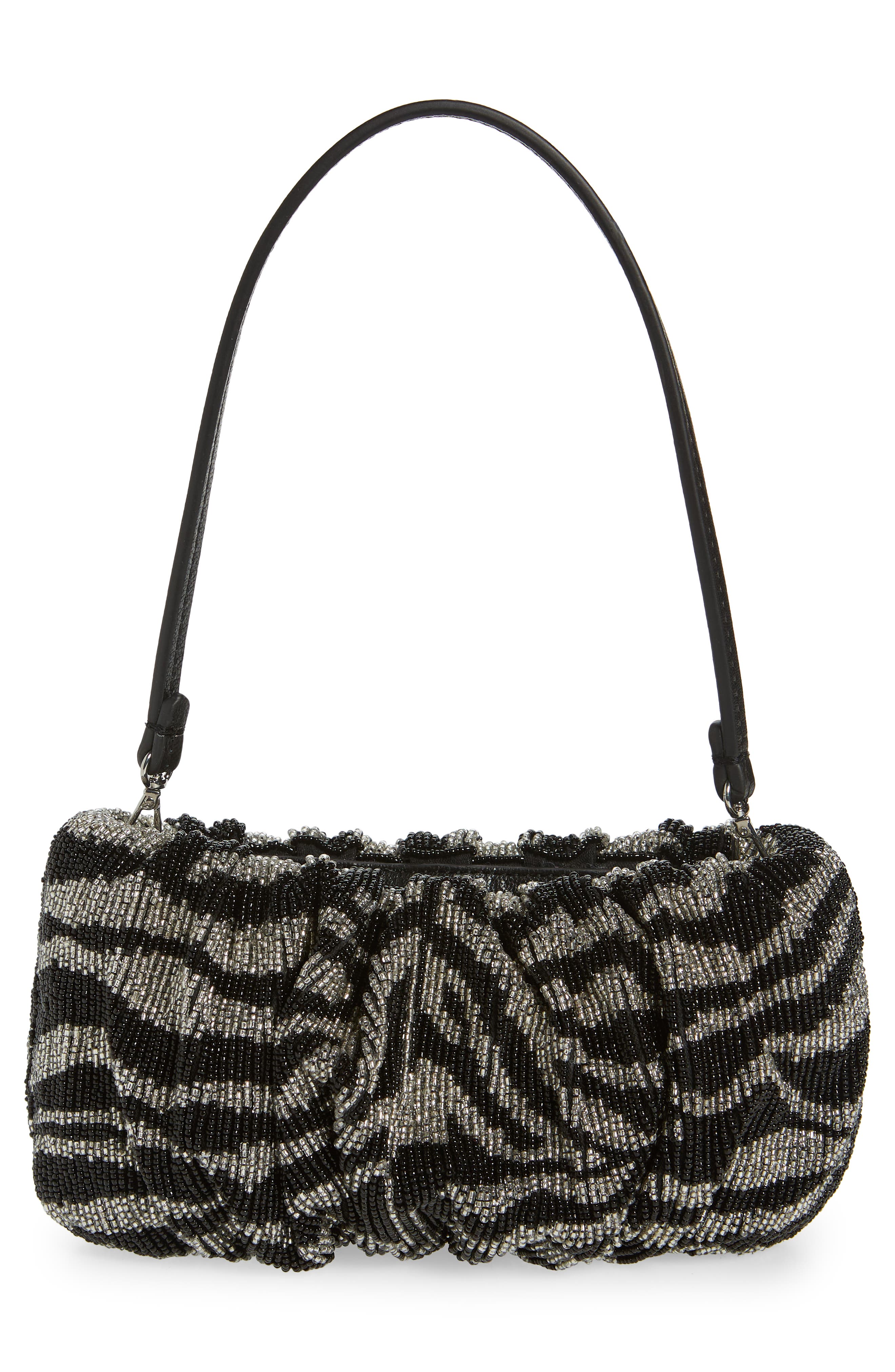 STAUD Beaded Bean Shoulder Bag, Alternate, color, 