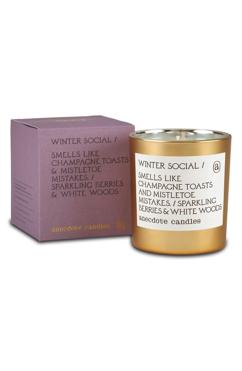 ANECDOTE CANDLES Winter Social Candle, Alternate, color, Gold