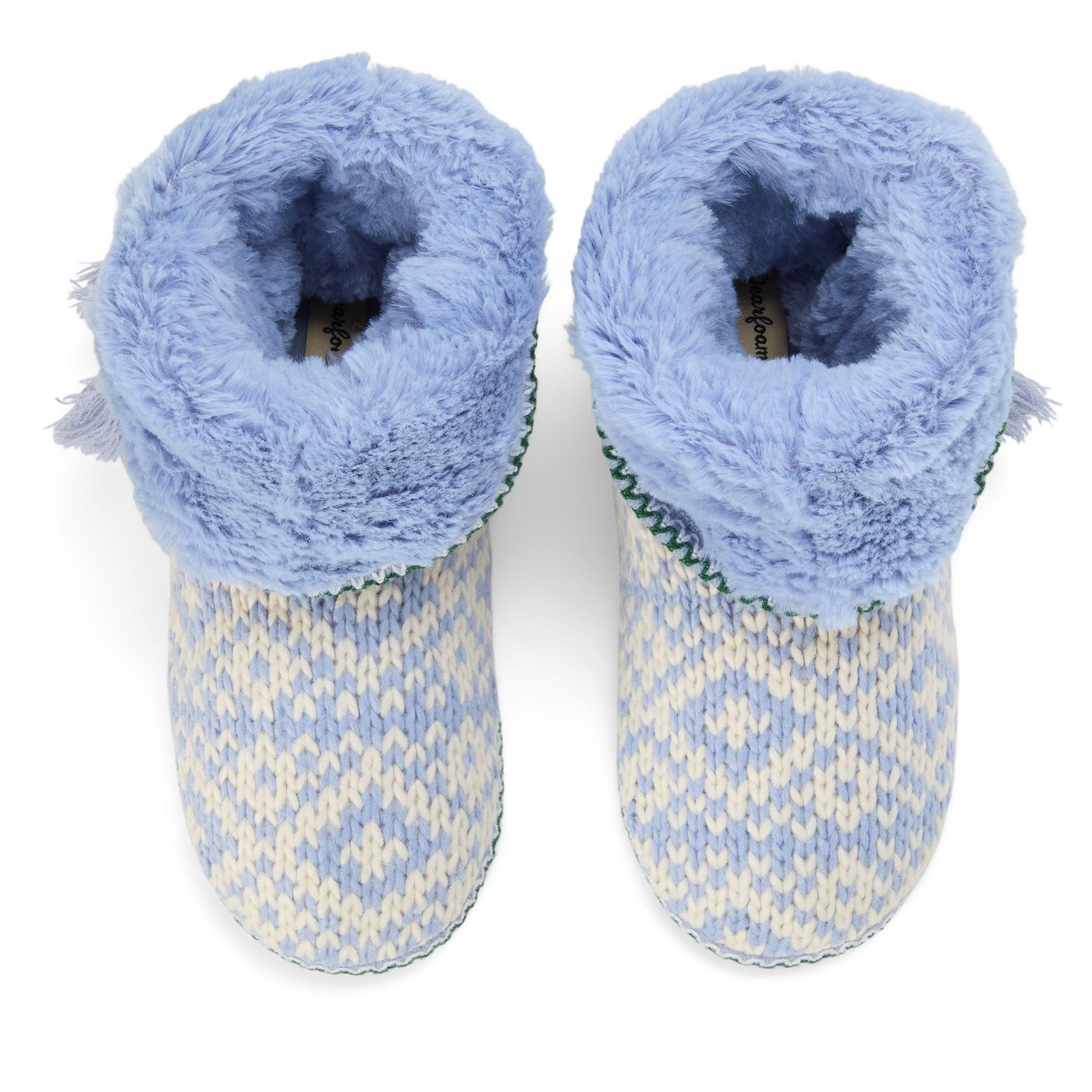 Becky Knit Bootie Slippers, Alternate, color, EVENTIDE