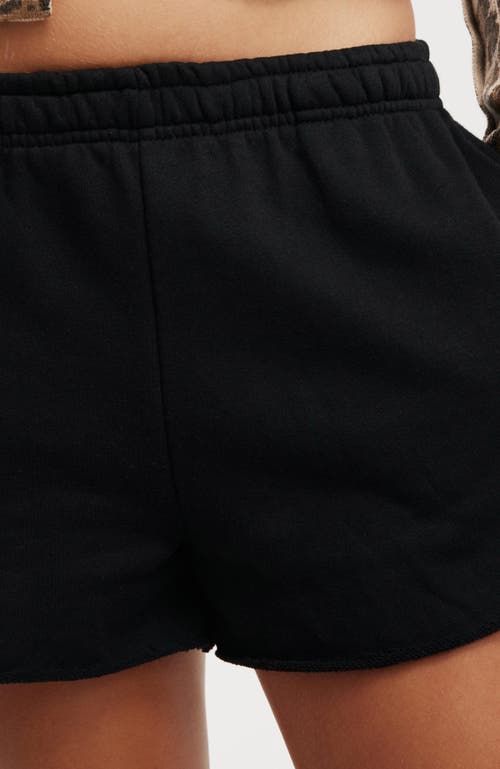 Cotton On Classic Fleece Mini Short In Black