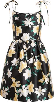 Julia Jordan Floral Tie Strap Minidress