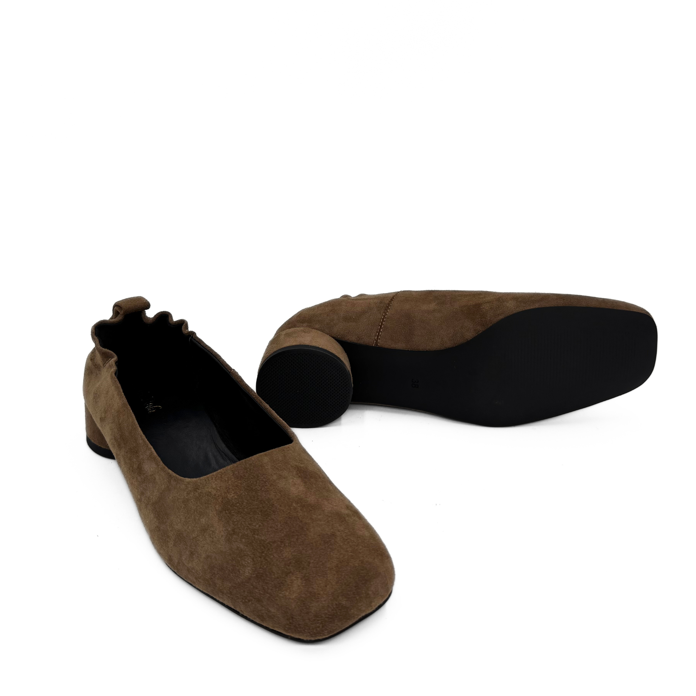 Planner Suede Mini Block Heel, Alternate, color, Taupe