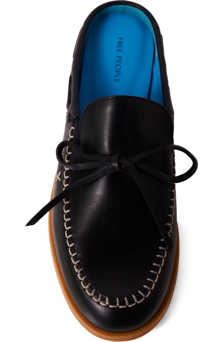 Free People Seas the Day Loafer Mule, Alternate, color, Black