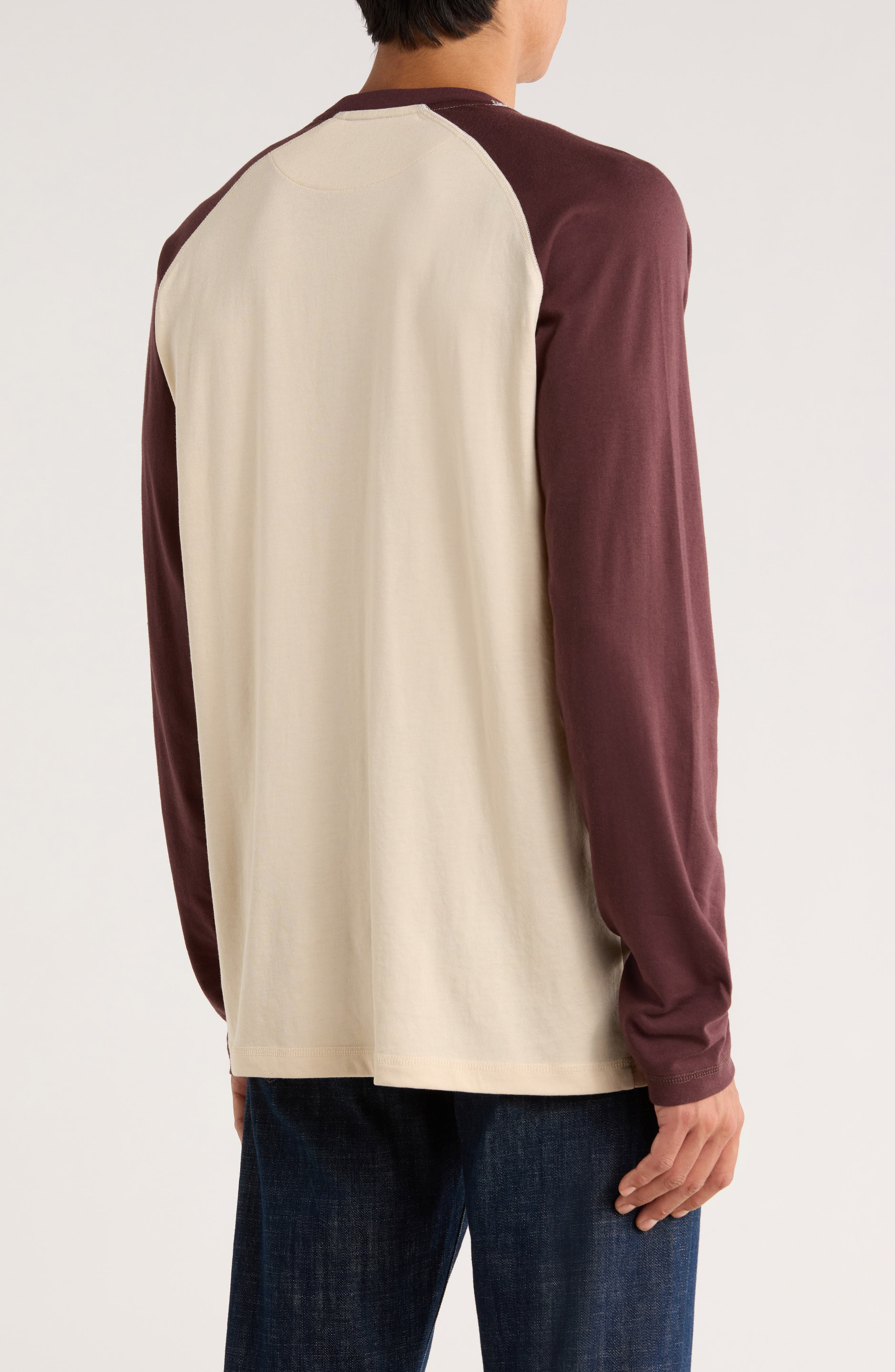 Heathered Long Sleeve Henley T-Shirt - image 4