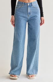 CRESCENT Wide Leg Denim Pants