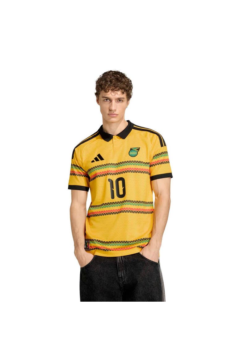 Men's adidas Bob Marley Yellow Jamaica National Team 2026 Home Replica Jersey, Main, color, Yellow