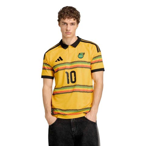 Men's adidas Bob Marley Yellow Jamaica National Team 2026 Home Replica Jersey