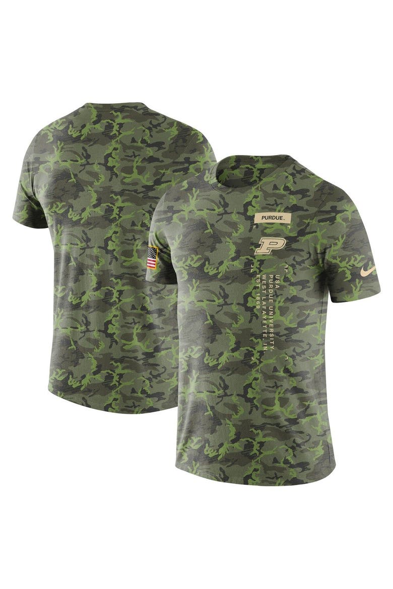 Men's Nike Camo Purdue Boilermakers Military T-Shirt, Main, color, Camo