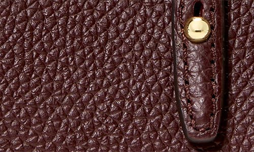 Kate Spade New York Charmed Pebble Leather Key Fob In Brown