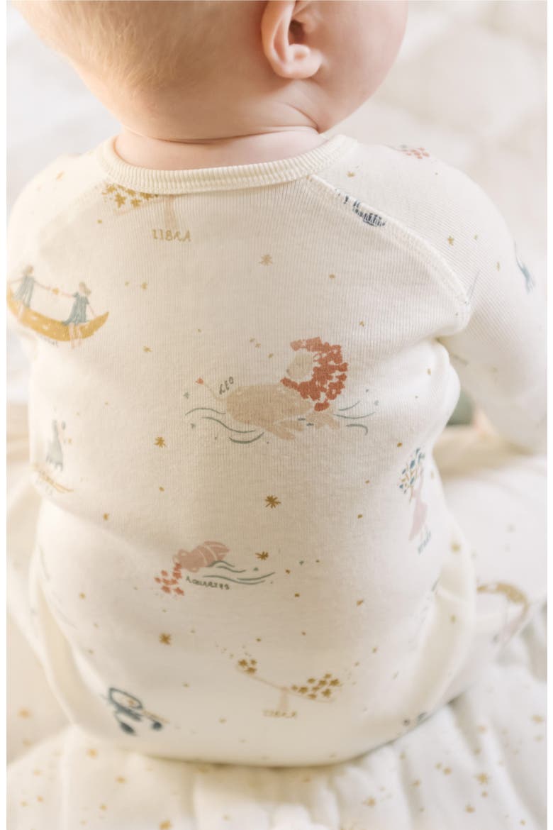 Print Rib Footie, Alternate, color, ZODIAC