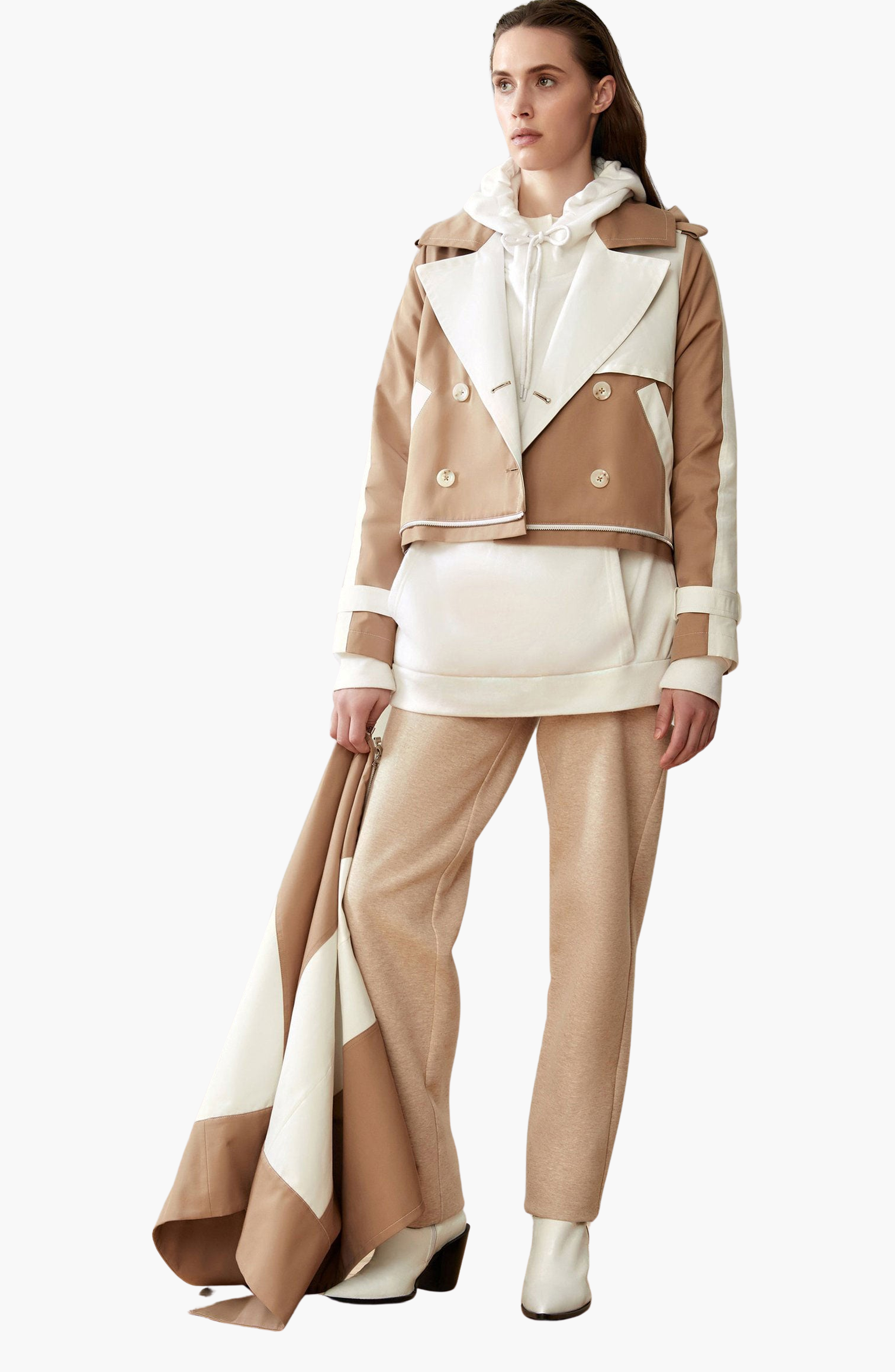 Water-Resistant Convertible Trench Coat - image 4