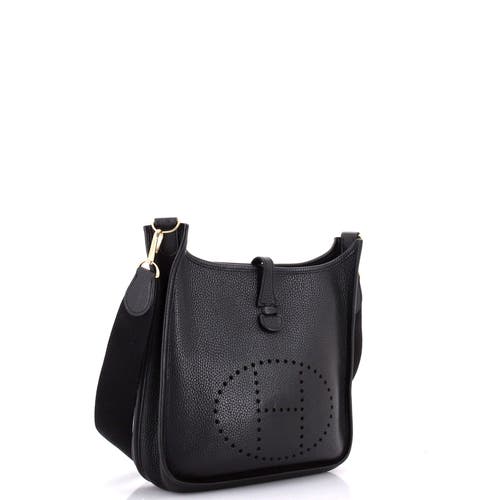 Pre-owned Hermes Hermes Evelyne Bag Gen Ii Clemence Pm In Black