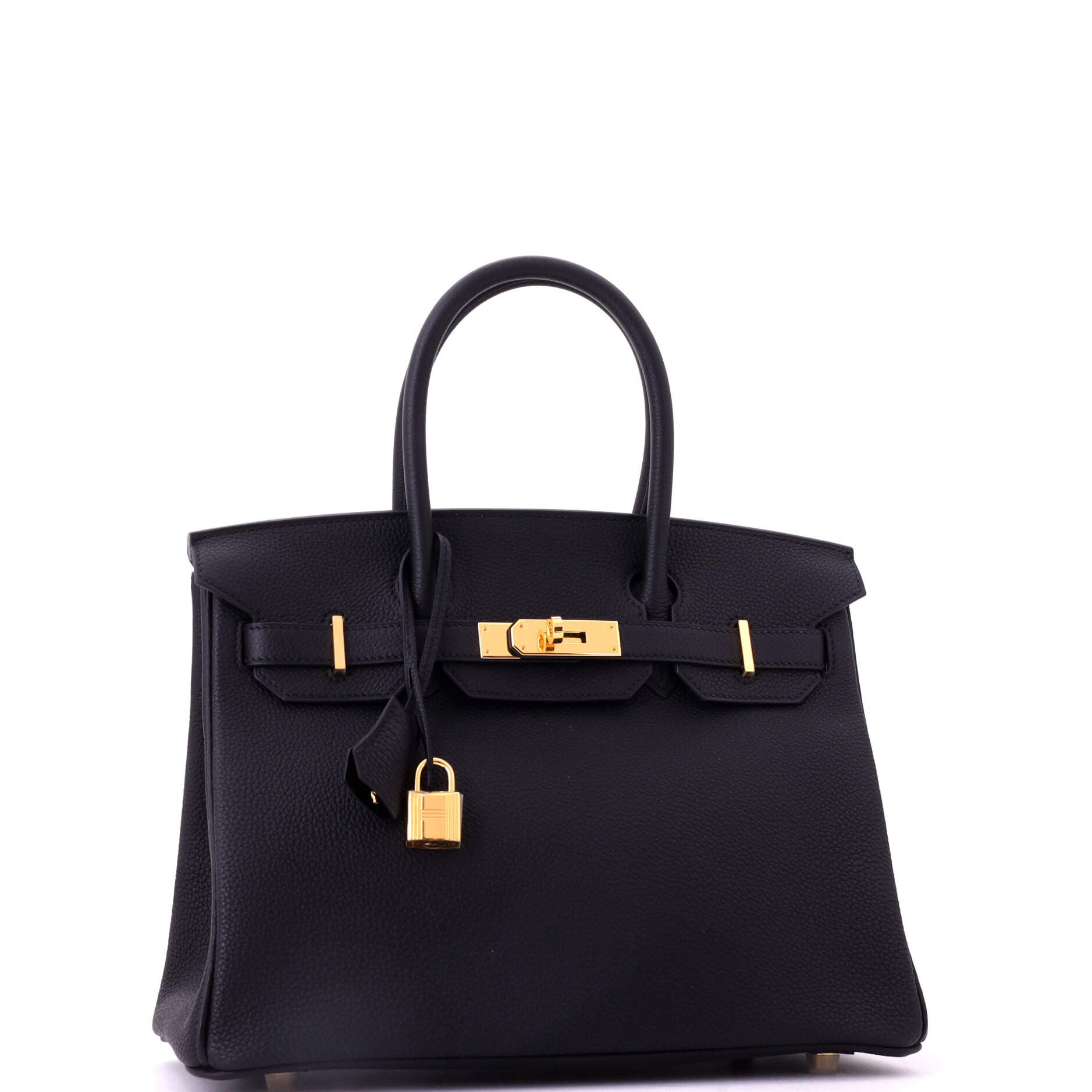 Pre-Owned Hermes Birkin Handbag Black Togo with Gold Hardware 30, Alternate, color, Noir