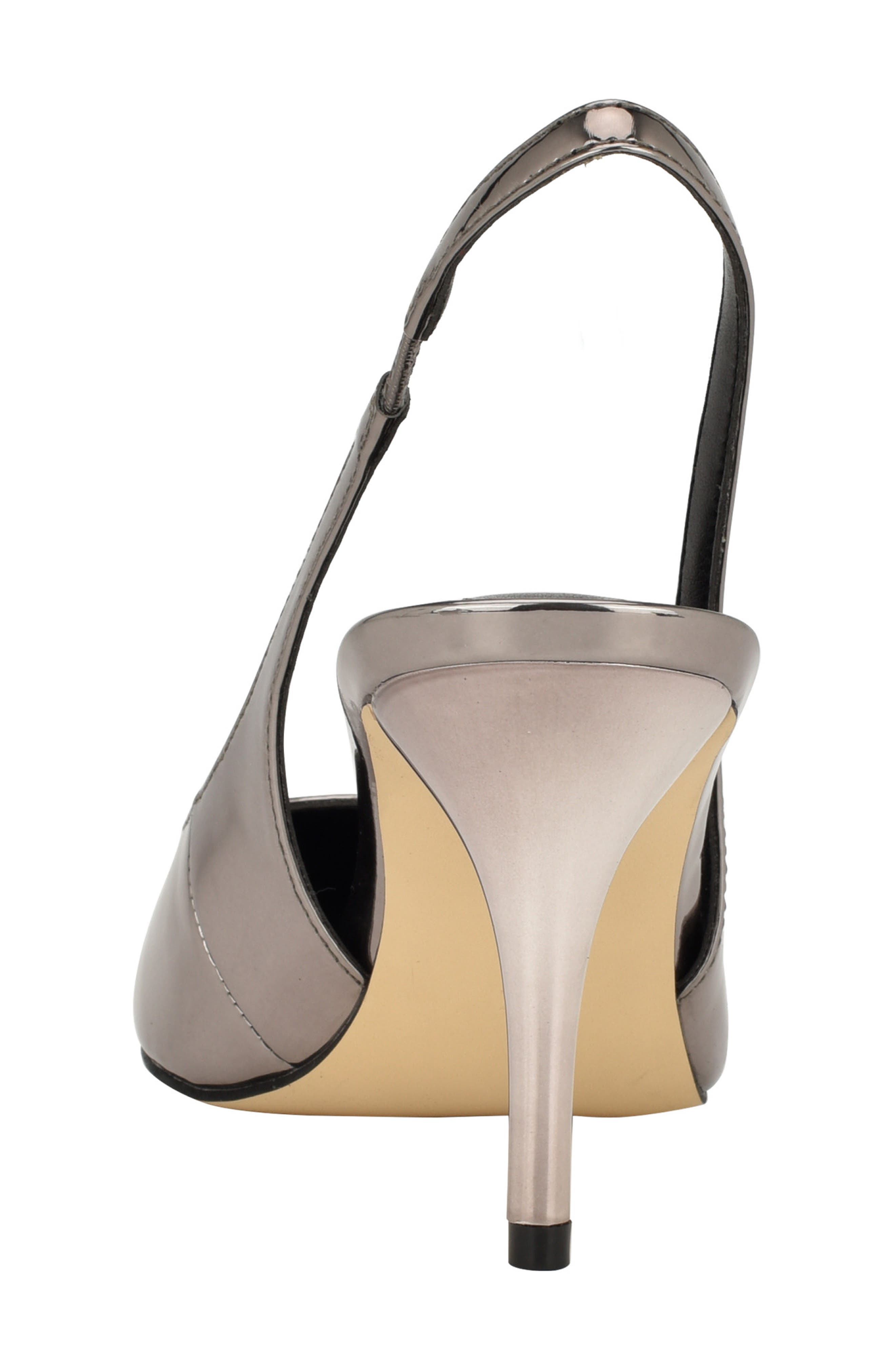 Calvin Klein Cinola Slingback Pointed Toe Pump, Alternate, color, Pewter