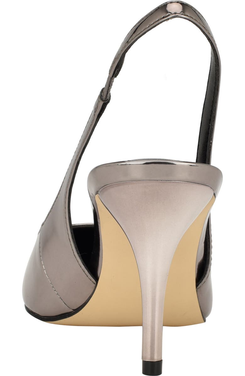 Calvin Klein Cinola Slingback Pointed Toe Pump, Alternate, color, Pewter