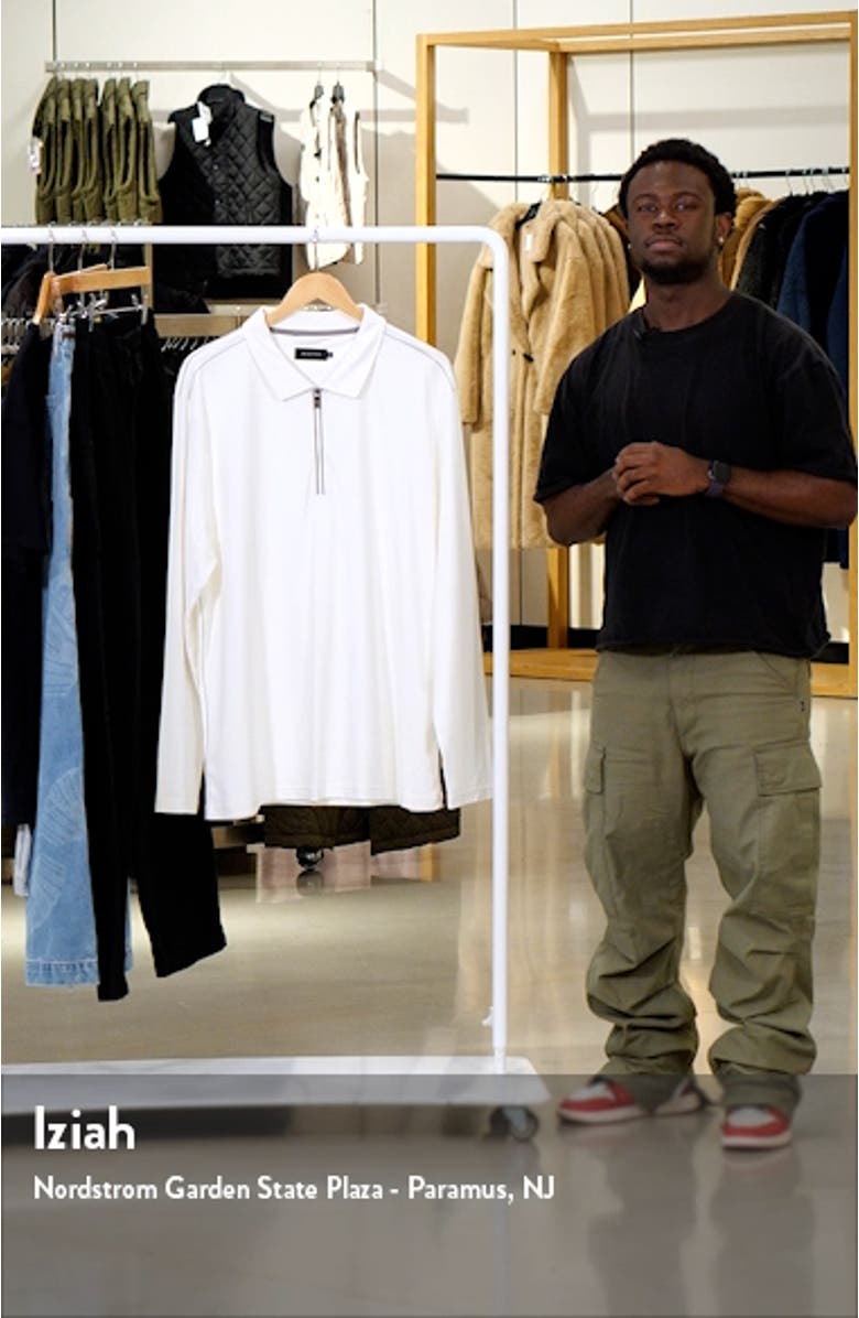 Long Sleeve Quarter Zip Polo, sales video thumbnail